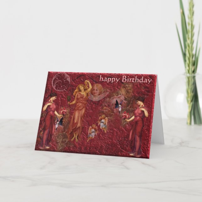 goddess, happy Birthday Card (Front)