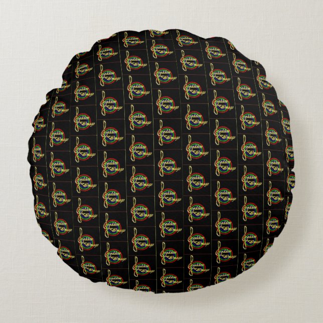 Goddess Image Round Pillow (Front)