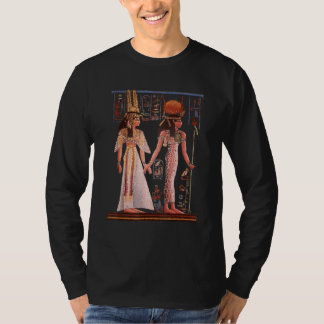 Goddess Isis Holding Hand Of Queen Nefertari Old E T-Shirt