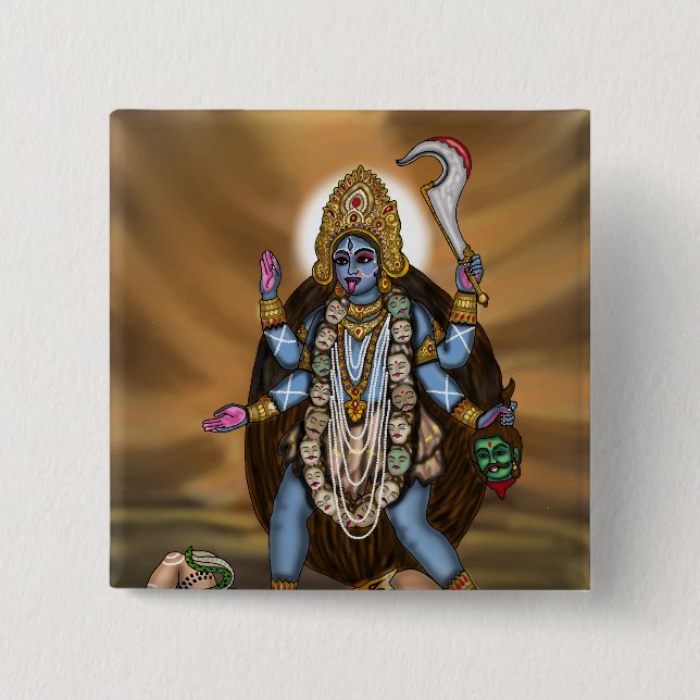 Goddess Kali Button (Front)