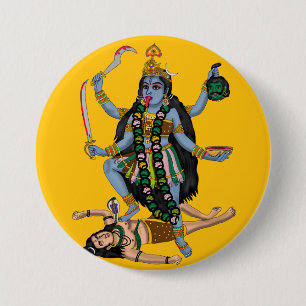 Goddess Kali Button