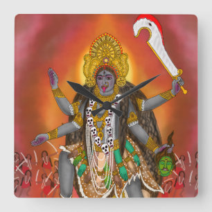 Goddess Kali Clock