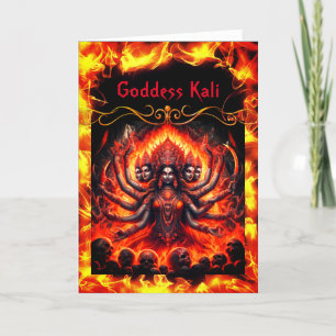 Goddess Kali Greeting card