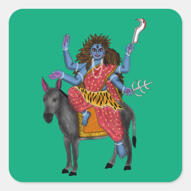 Goddess Kalratri Stickers (Front)