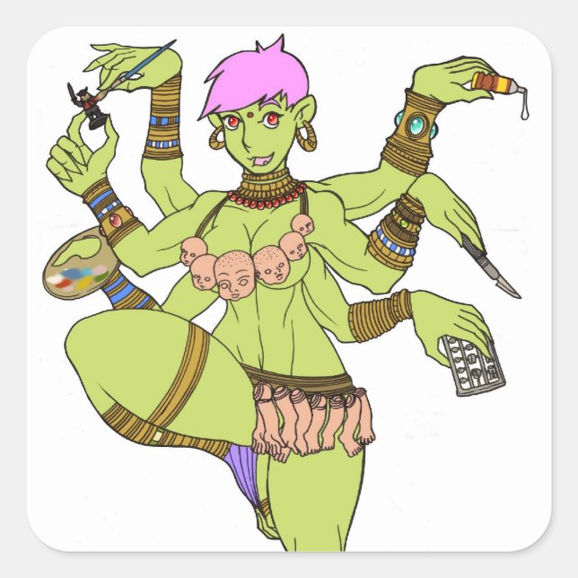 Goddess Kazuzu Stickers (Front)