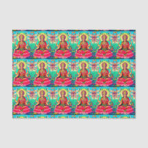 Goddess Lakshmi bright tissue paper