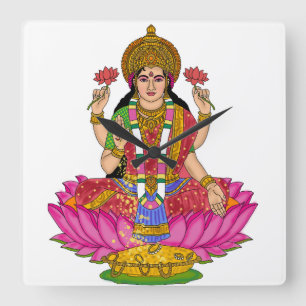 Goddess Lakshmi Clock