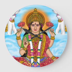 Goddess Lakshmi Clock