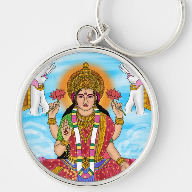 Goddess Lakshmi Keychain (Front)