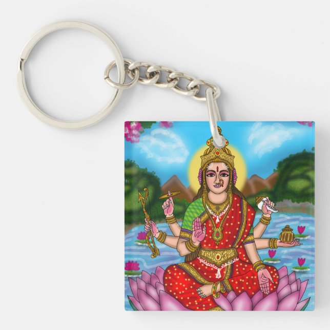 Goddess Lakshmi Keychain (Front)