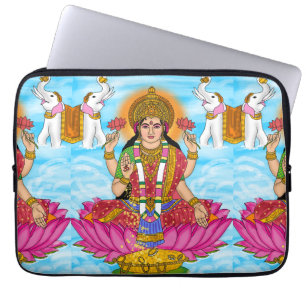 Goddess Lakshmi Laptop Cover