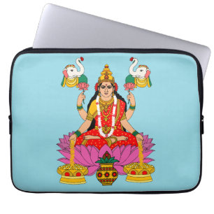 Goddess Lakshmi Laptop Sleeve