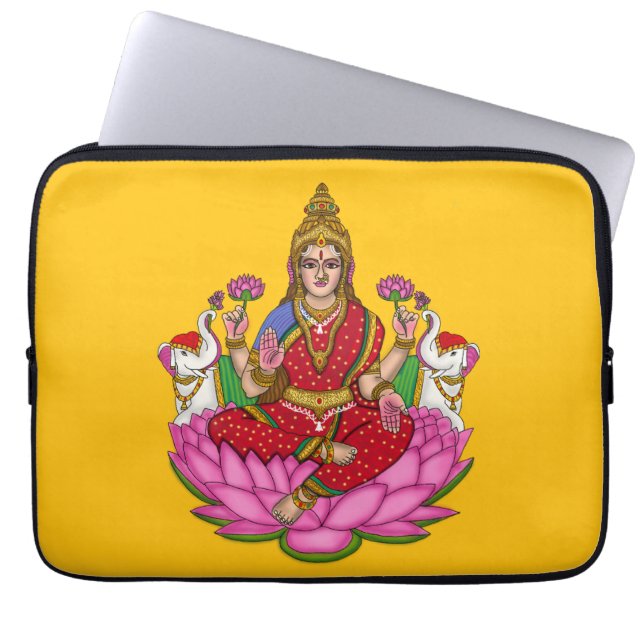 Goddess Lakshmi  Laptop Sleeve (Front)