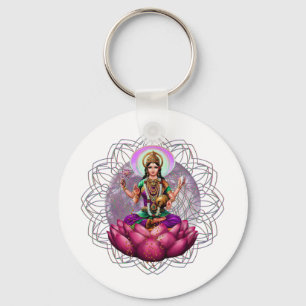 Goddess Lakshmi mandala Key Ring