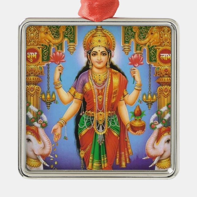 goddess-Lakshmi Metal Tree Decoration (Front)