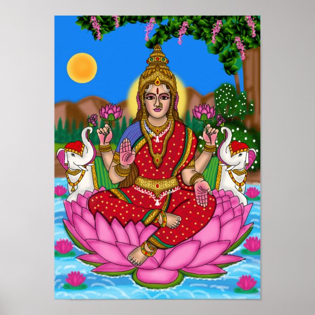 Goddess Lakshmi Poster (Front)