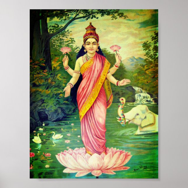 Goddess Lakshmi Poster (Front)