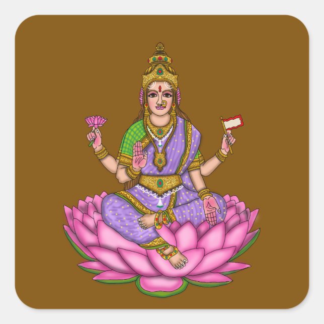 Goddess Lakshmi Sticker (Front)