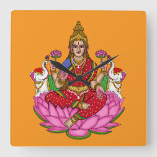 Goddess Lakshmi Wall Clock