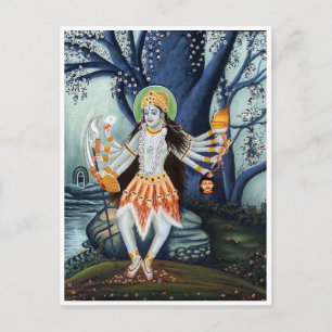 GODDESS MA KALI BEAUTIFUL POEM POSTCARD