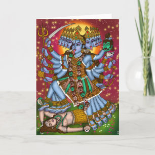 Goddess Mahakali Poster Card