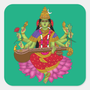 Goddess Matangi Square Sticker