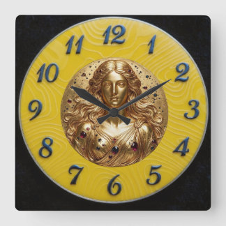 Goddess Nyx Gold Lemon Black Clock
