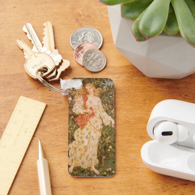 Goddess of Blossoms and Flowers, Flora by Morgan Key Ring (Desk)