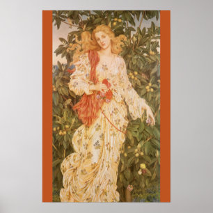 Goddess of Blossoms and Flowers, Flora by Morgan Poster