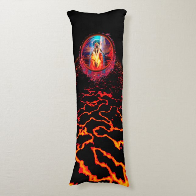Goddess of Fire PELE Body Cushion (Front Vertical)