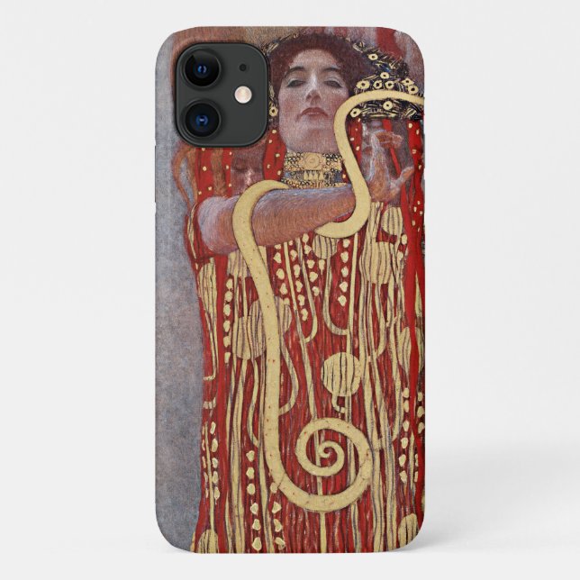 Goddess of Health, Hygieia (Salus), Gustav Klimt Case-Mate iPhone Case (Back)
