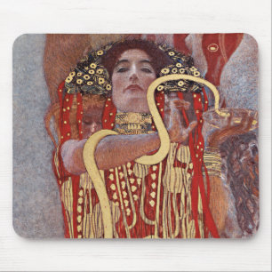 Goddess of Health, Hygieia (Salus), Gustav Klimt Mouse Mat