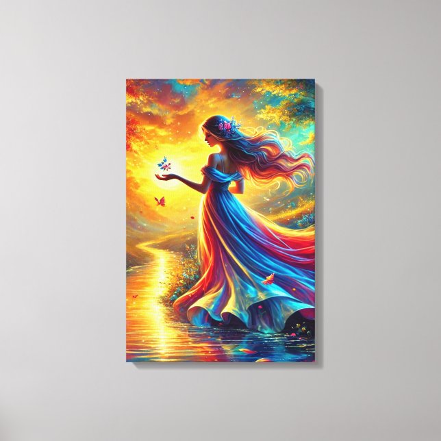 Goddess of Light – Fantasy Ched Canvas Print (Front)