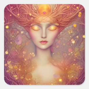 Goddess of Light Square Sticker