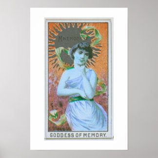 Goddess of Memory, Mnemosyne, Poster Print