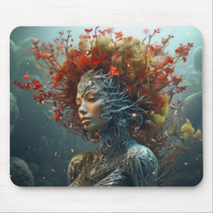 Goddess Of Nature Mystical Ethereal Fantasy World  Mouse Mat