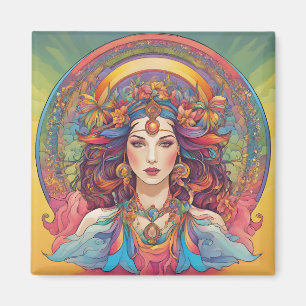 Goddess Of Rainbows  Magnet