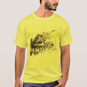 Goddess of Rebellion – Bold Portrait Ink-SplasAr T-Shirt