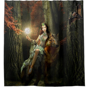 Goddess Of The Forest   Shower Curtain