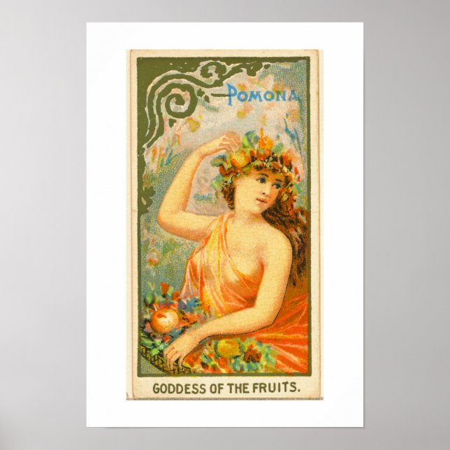 Goddess of the Fruits, Pomona, Poster Print (Front)