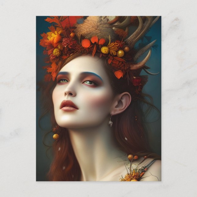Goddess of the Harvest Fantasy Digital Art   Postcard (Front)