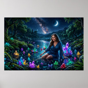 Goddess of the Magical Crystal Lake Poster