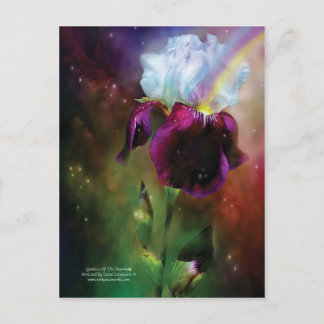 Goddess Of The Rainbow Art Postcard