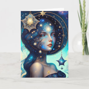 Goddess of the Stars All Occasions Greeting Card