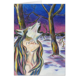 Goddess of the Wolf Card