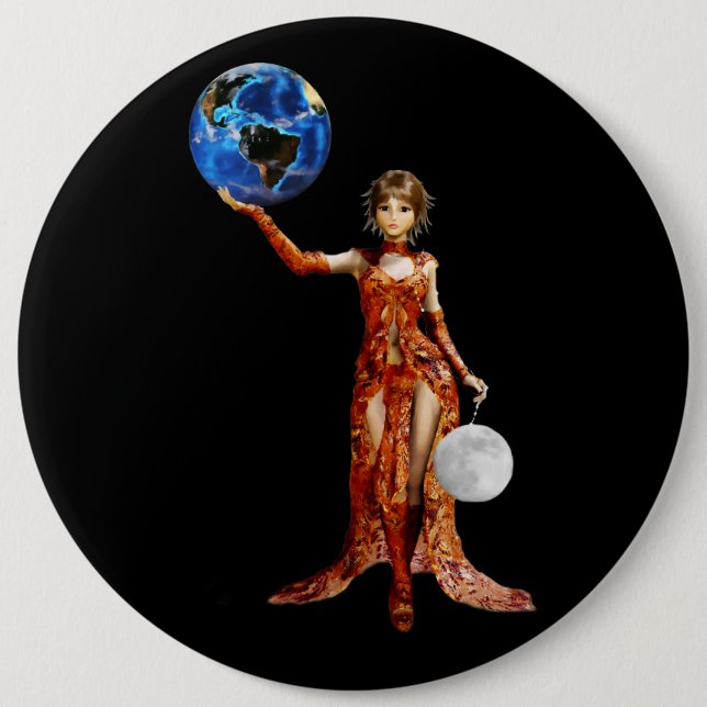 Goddess of Universe Button (Front)