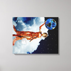 Goddess of Universe Wrapped Canvas