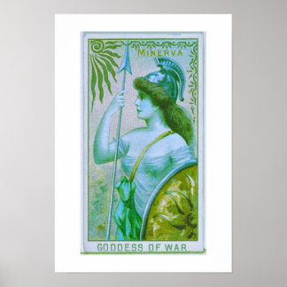 Goddess of War, Minerva, Poster Print
