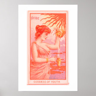 Goddess of Youth, Hebe, Poster Print