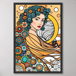 goddess painting creator diversity ocean creature poster